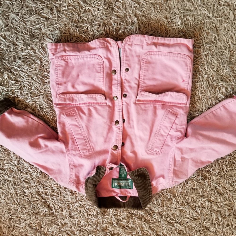 LLBean lined jean jacket size S4